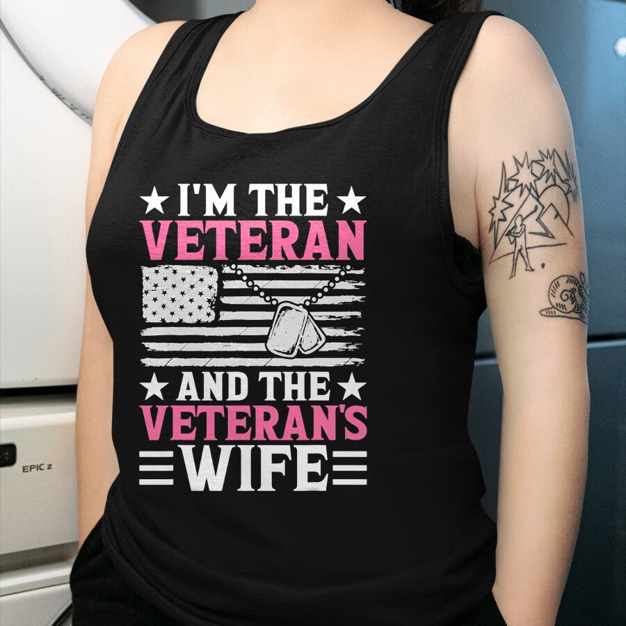 Proud Veteran Shirt, Funny Veteran UnisexT-Shirt/Hoodie/Sweatshirt HLT00 - Female Veteran and Veteran_s Wife Women Veteran Mom Grandma T-Shirt
