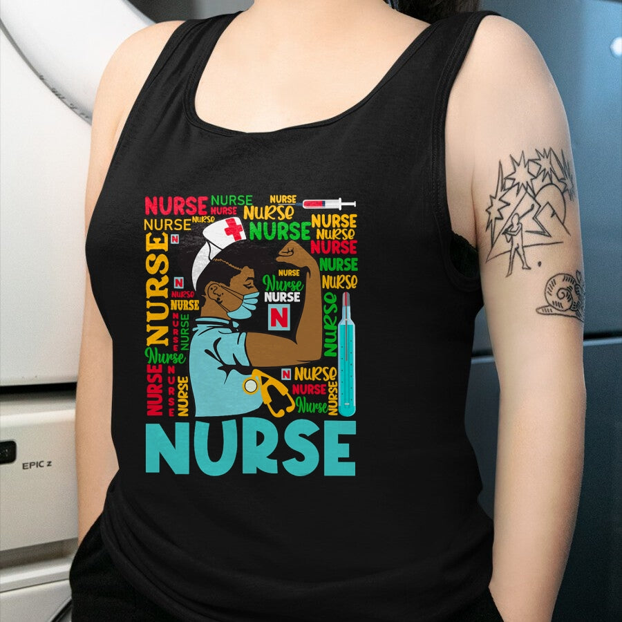 Funny Nurse Shirt, Nurse Unisex T-Shirt/Hoodie/Sweatshirt HLT00 - Womens Dy Black Nurse 2020 Costume Black History Month Gifts T-Shirt