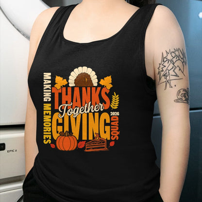 Best Thanksgiving Family Shirt , Funny Thanksgiving UnisexT-Shirt/Hoodie/Sweatshirt HLT00 - Family Thanksgiving Squad 2026 Matching Family Thanksgiving T-Shirt (1)