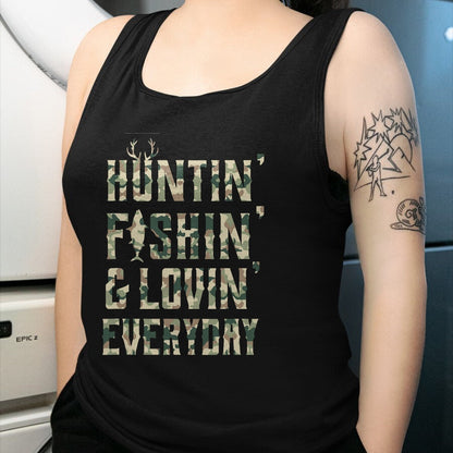 Funny Hunting Shirt, Gift For Hunting Lover Unisex T-Shirt/Hoodie/Sweatshirt HLT00 - Hunting Fishing Loving Every Day Shirt, Camo T-Shirt T-Shirt