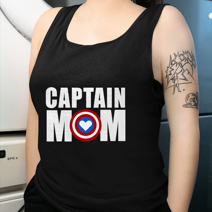 Gift for Mom Shirt, Funny Mom Unisex T-Shirt/Hoodie/Sweatshirt HLT00 - Funny Captain Mom Superhero Mother_s Day 2022 T-Shirt