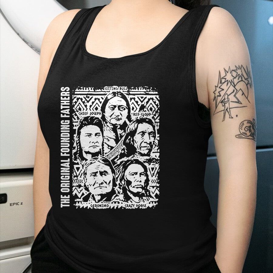 Native American T-Shirts, Vintage Native American Unisex T-Shirt/Hoodie/Sweatshirt HLT00 - The Original Founding Fathers Native American Themed (1)