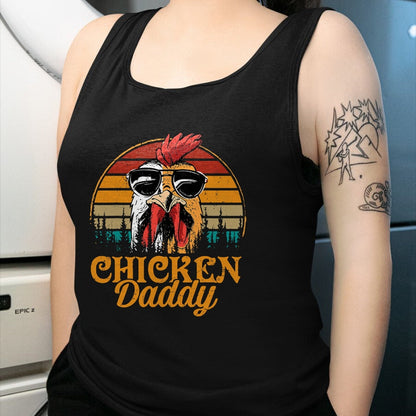 Best Farmer Life Shirt, Funny Farmer UnisexT-Shirt/Hoodie/Sweatshirt HLT00 - Chicken Daddy Vintage Poultry Farmer Funny Fathers Day Mens T-Shirt