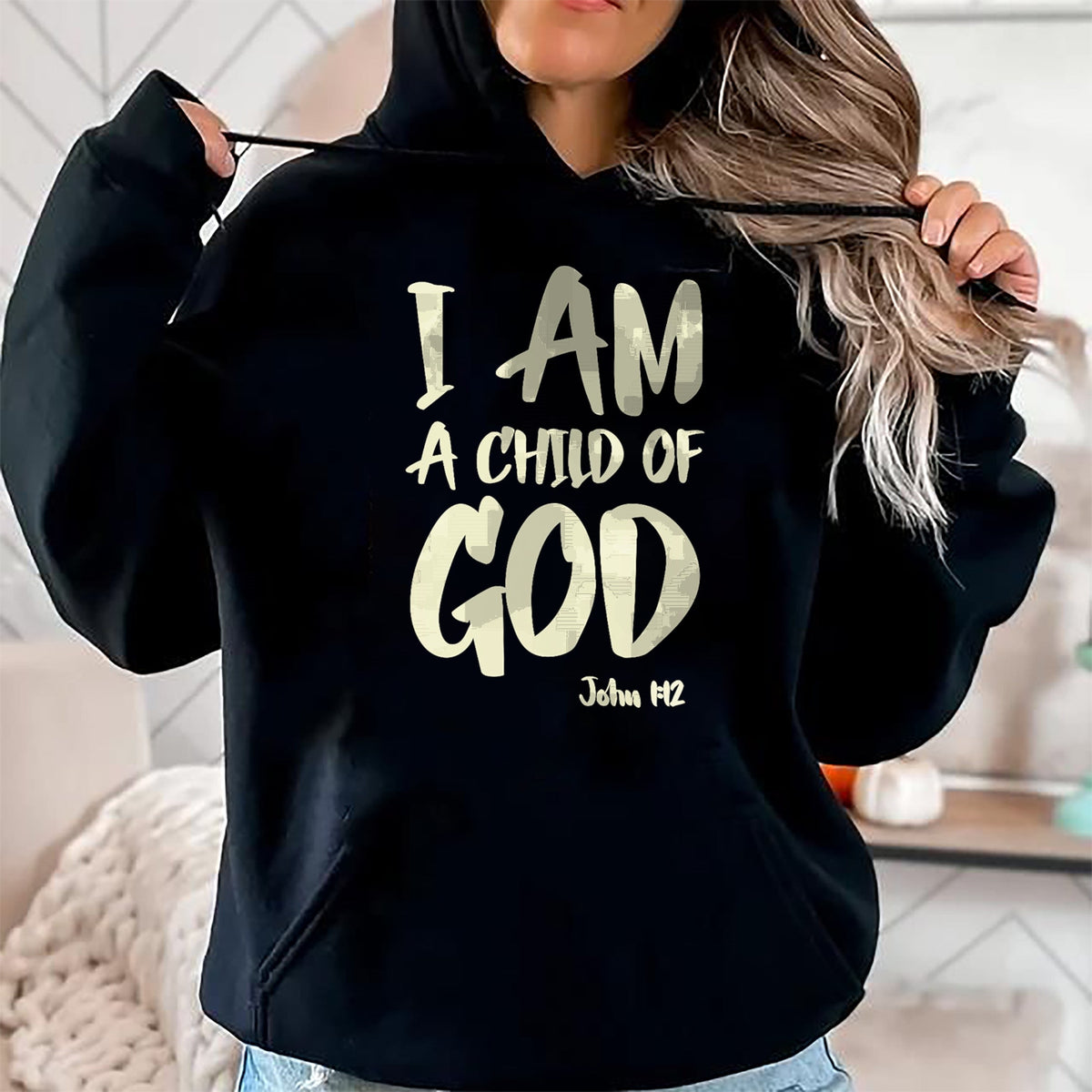 Christian Tee, Christian Faith Unisex T-Shirt/Hoodie/Sweatshirt HLT00 - I am a Child of God John 112 Have Faith in Jesus Christ T-Shirt