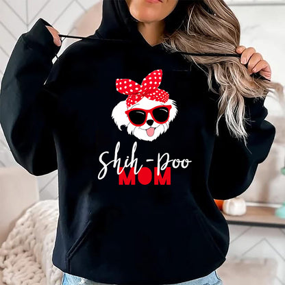 Dog Love Shirt, Dog Lover Gift T-Shirt/Hoodie/Sweatshirt HLT00 - Dog Lovers T Shirt Shih-Poo Mom Fur Mama Shirt T-Shirt