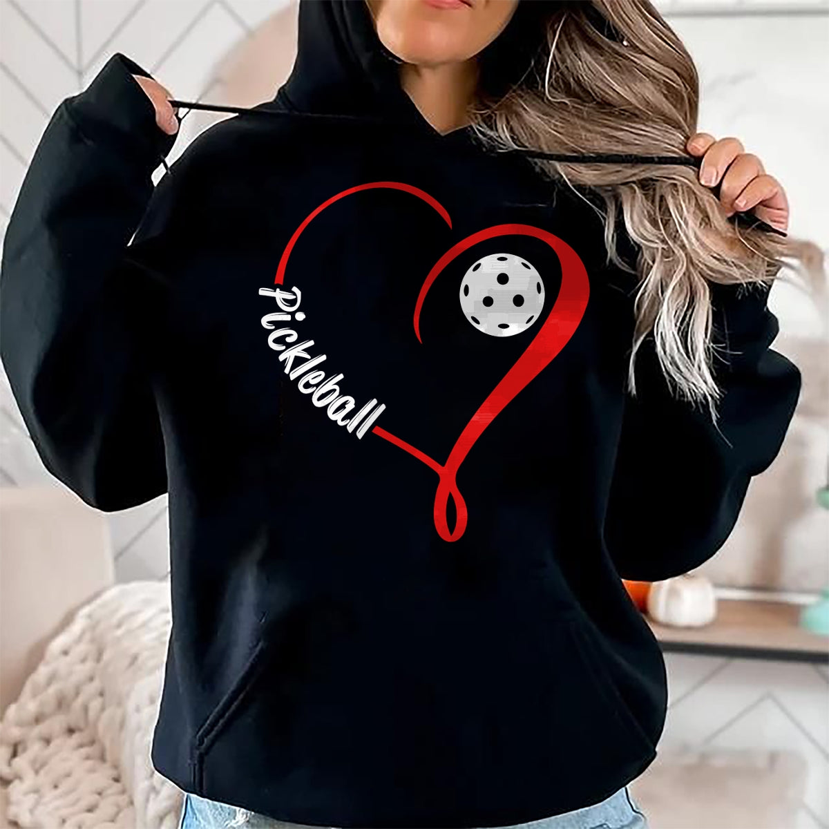 Funny Pickleball Shirt, Pickleball Lover Unisex T-Shirt/Hoodie/Sweatshirt HLT00 - Love Pickleball Long Sleeve T-Shirt