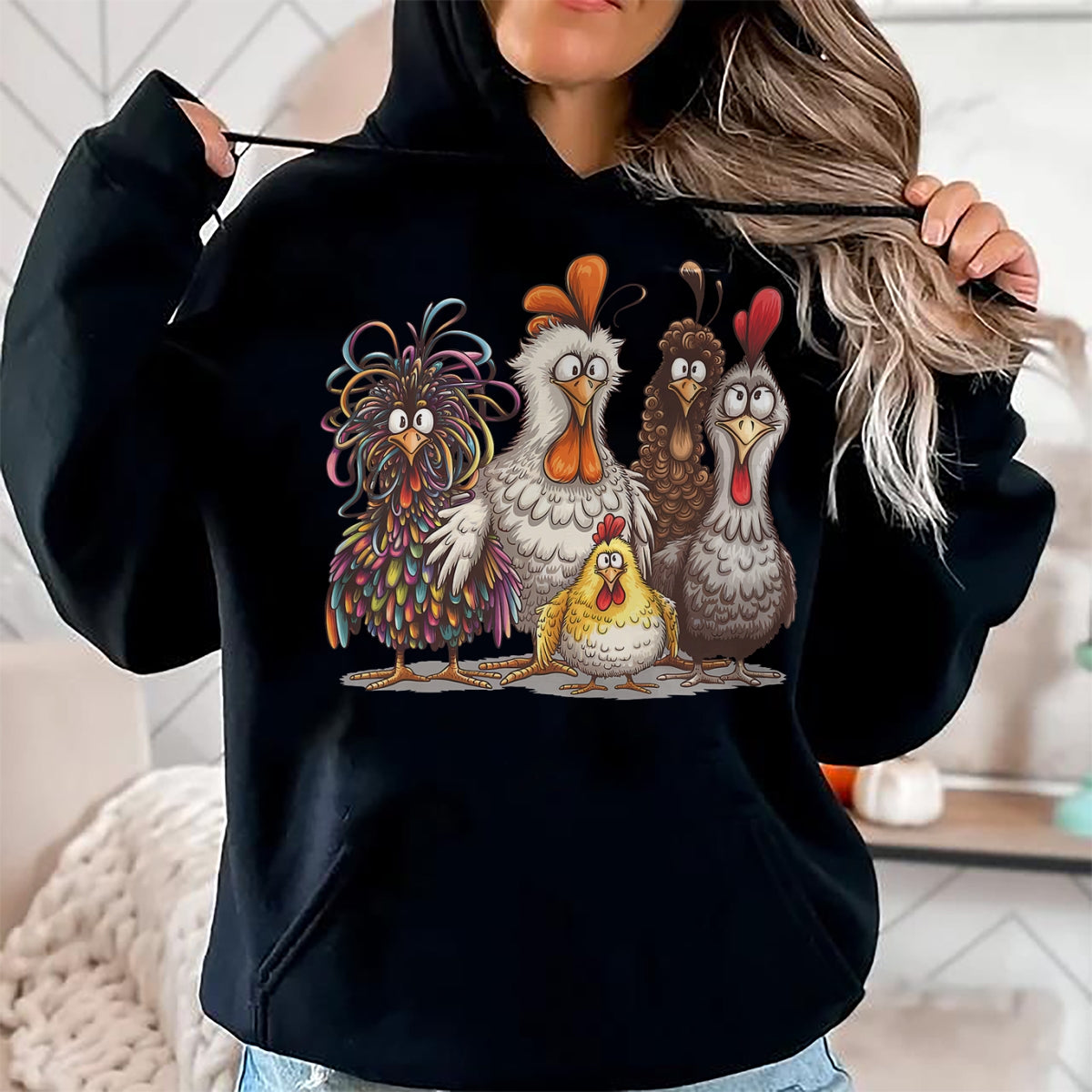 Best Thanksgiving Family Shirt , Funny Thanksgiving UnisexT-Shirt/Hoodie/Sweatshirt HLT00 - Chicken Art T Shirts Crazy Chicken Tees for Men Women Kids Funny Vintage Graphic Tee