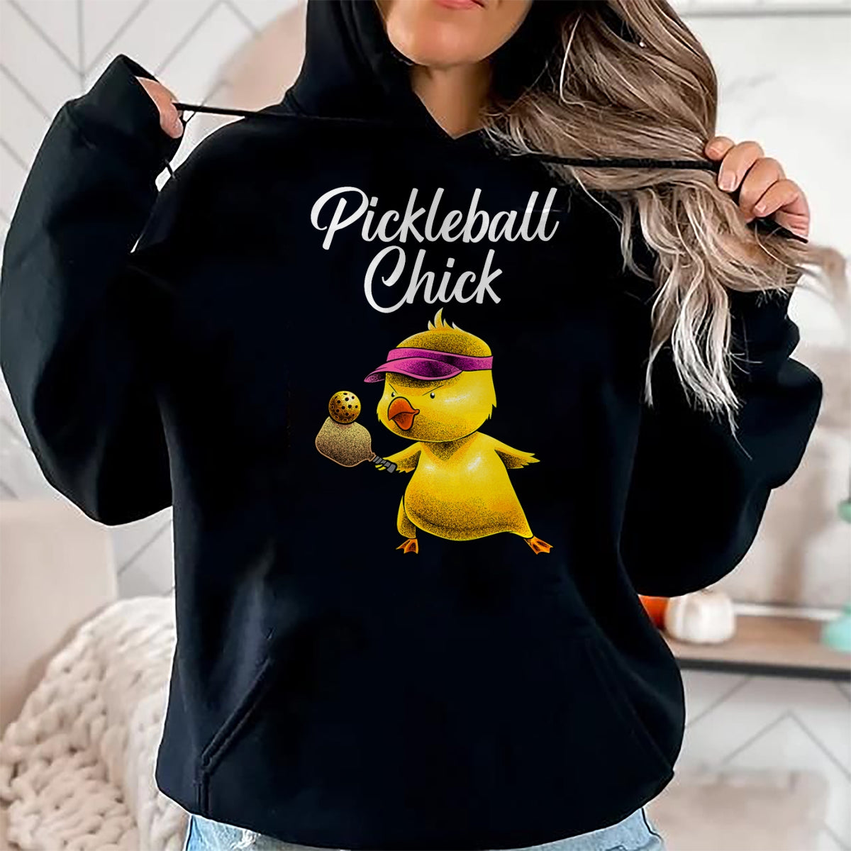 Funny Pickleball Shirt, Pickleball Lover Unisex T-Shirt/Hoodie/Sweatshirt HLT00 - Funny Pickleball Art For Women Girl Paddle Sport Chick Lover T-Shirt