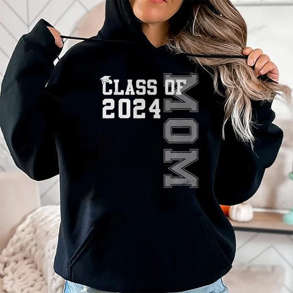 Gift for Mom Shirt, Funny Mom Unisex T-Shirt/Hoodie/Sweatshirt HLT00 - Mom Mother Senior 2024 Proud Mom Of A Class Of 2024 Graduate T-Shirt