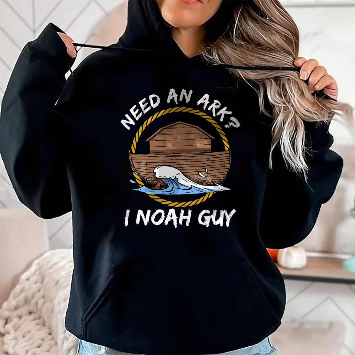 Best Wife Shirt, Wife and Husband Unisex T-Shirt/Hoodie/Sweatshirt HLT00 - Need An Ark Noah's The Guy Funny Saying gift T-Shirt