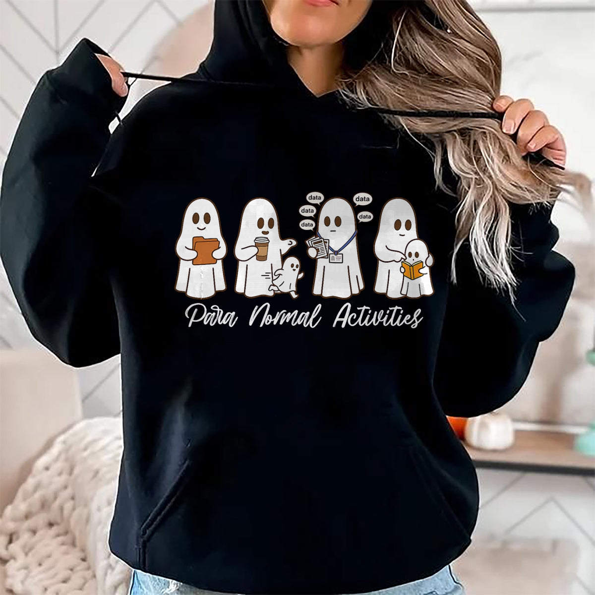 Best Teacher Shirt, Funny Teacher UnisexT-Shirt/Hoodie/Sweatshirt HLT00 - para Normal Activities SPED Teachers Ghost Fall Halloween T-Shirt (1)