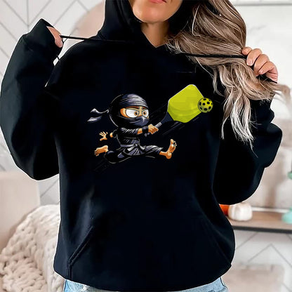Funny Pickleball Shirt, Pickleball Lover Unisex T-Shirt/Hoodie/Sweatshirt HLT00 - Pickleball Player Ninja T-Shirt