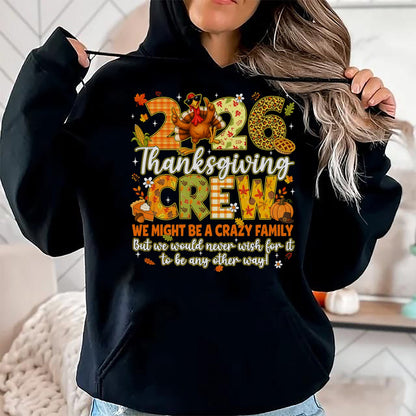 Best Thanksgiving Family Shirt , Funny Thanksgiving UnisexT-Shirt/Hoodie/Sweatshirt HLT00 - Family Thanksgiving 2026 Thanksgiving Crew Turkey Matching T-Shirt (2)