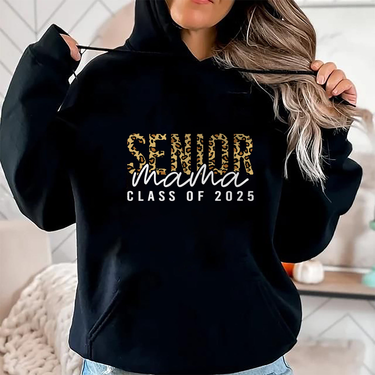 Gift for Mom Shirt, Funny Mom Unisex T-Shirt/Hoodie/Sweatshirt HLT00 - Mom Senior 2025 Proud Mom Of A Class Of 2025 Graduate T-Shirt