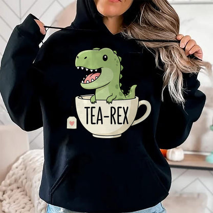 Best Dinosaur Lover Shirt, Funny Dinosaur UnisexT-Shirt/Hoodie/Sweatshirt HLT00 - Tea Rex Dinosaur Funny Cartoon T-Shirt