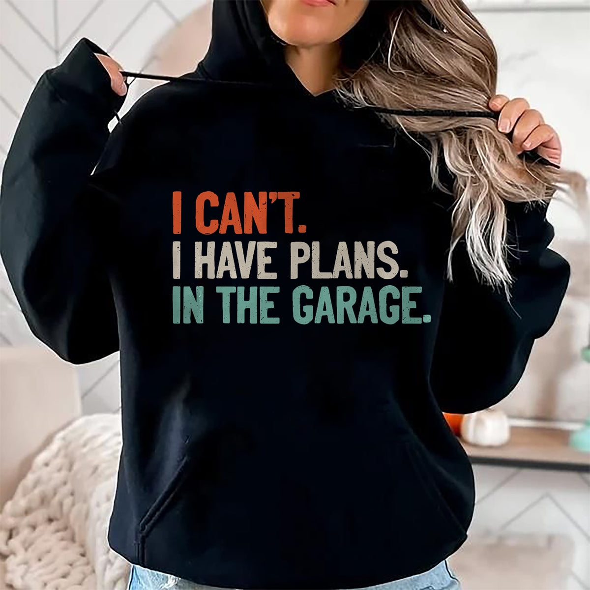 Best Mechanic Life Shirt, Funny Mechanic UnisexT-Shirt/Hoodie/Sweatshirt HLT00 - I Can't I Have Plans in The Garage Shirt Mechanic DIY Saying T-Shirt