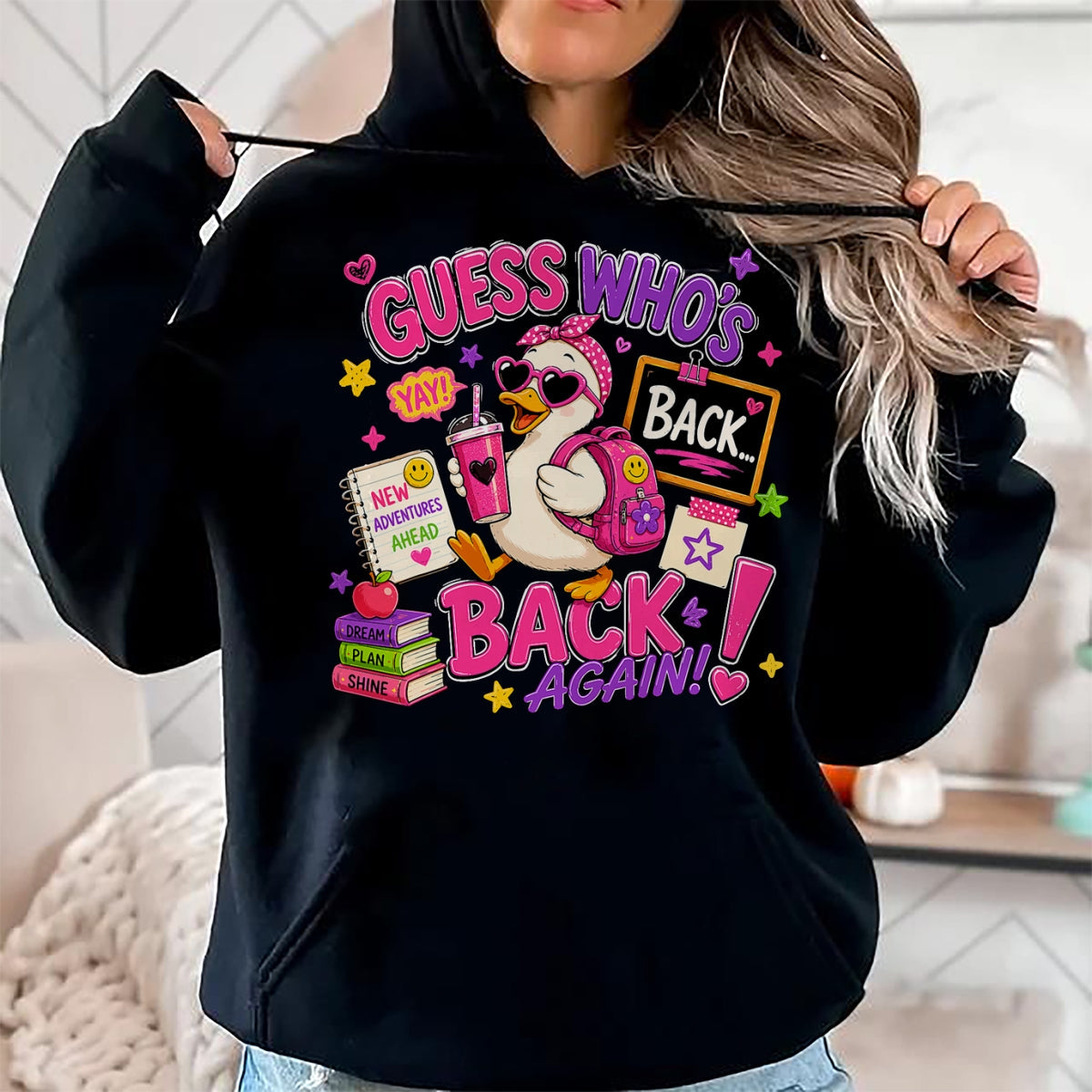 Best Student Shirt, Funny Back To School UnisexT-Shirt/Hoodie/Sweatshirt HLT00 - Guess Who_s Back Again Funny Back to School Teacher T-Shirt