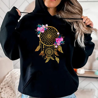 Native American T-Shirts, Vintage Native American Unisex T-Shirt/Hoodie/Sweatshirt HLT00 - Indigenous Tribe Floral Dreamcatcher Indian Native American