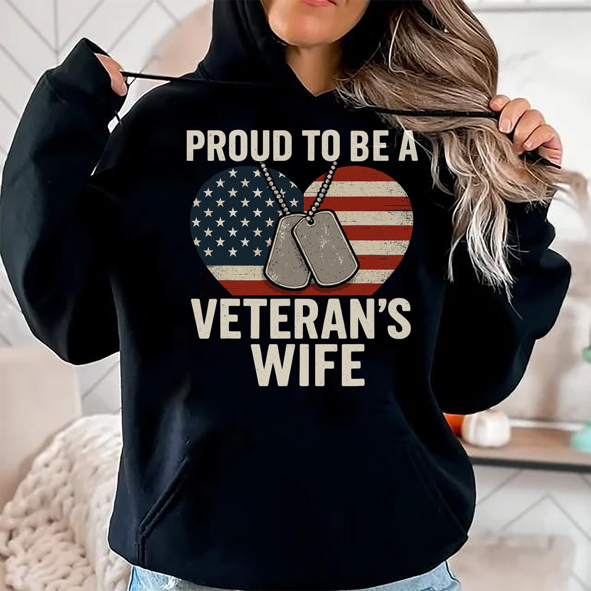 Proud Veteran Shirt, Funny Veteran UnisexT-Shirt/Hoodie/Sweatshirt HLT00 - Proud Veteran?€?s Wife Patriotic Veterans Day T-Shirt