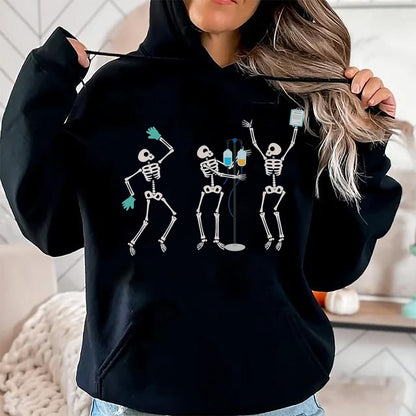 Best Doctor Shirt, Funny Doctor UnisexT-Shirt/Hoodie/Sweatshirt HLT00 - Medical Skeleton Dance Funny Healthcare Halloween Doctor Tee T-Shirt, Men, Black, 3X-Large