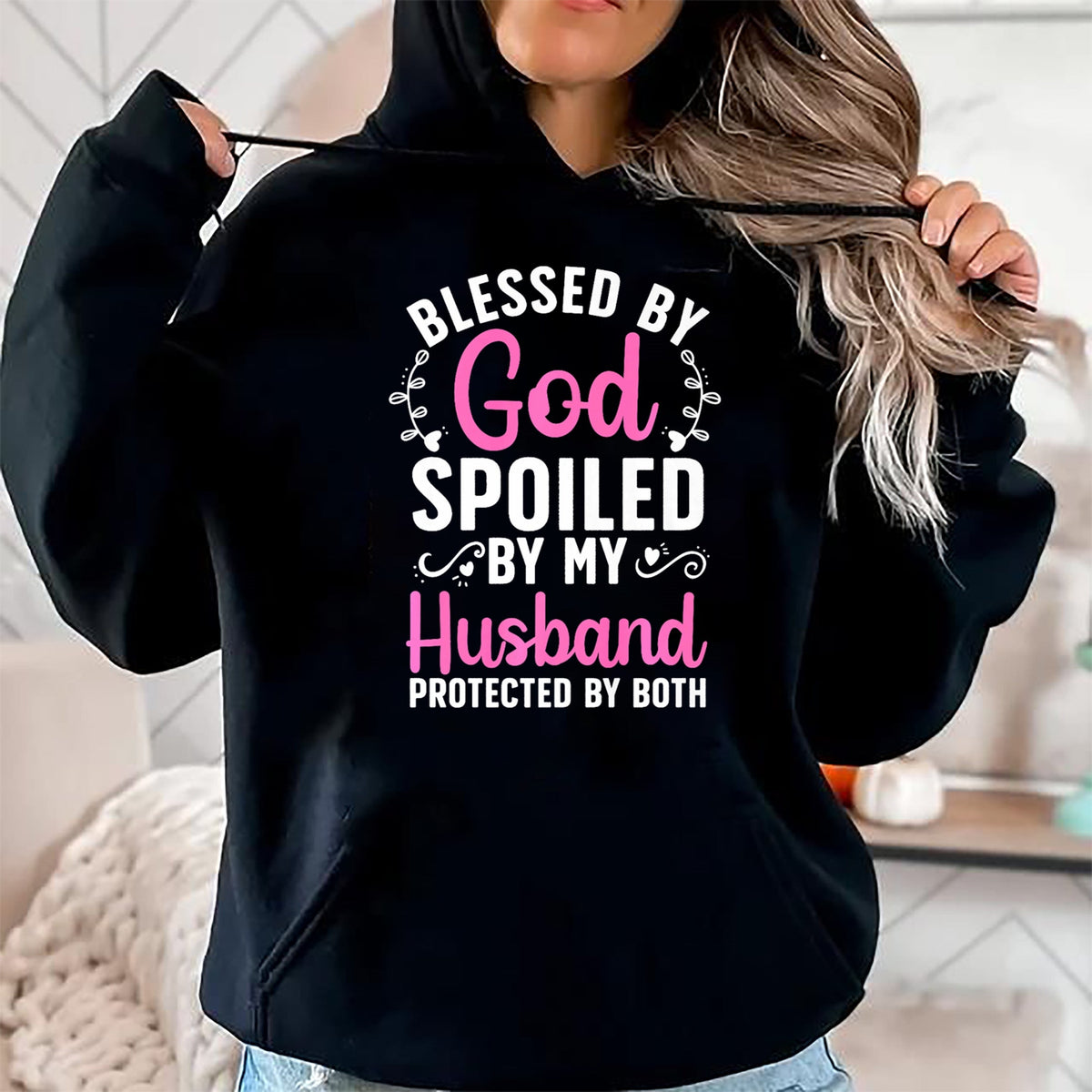Best Wife Shirt, Wife and Husband Unisex T-Shirt/Hoodie/Sweatshirt HLT00 - Gift for wife T shirt, spoiled wife   Funny Spoiled Wife Art For Women Girls Husband Spoiled Wife Pr (5)