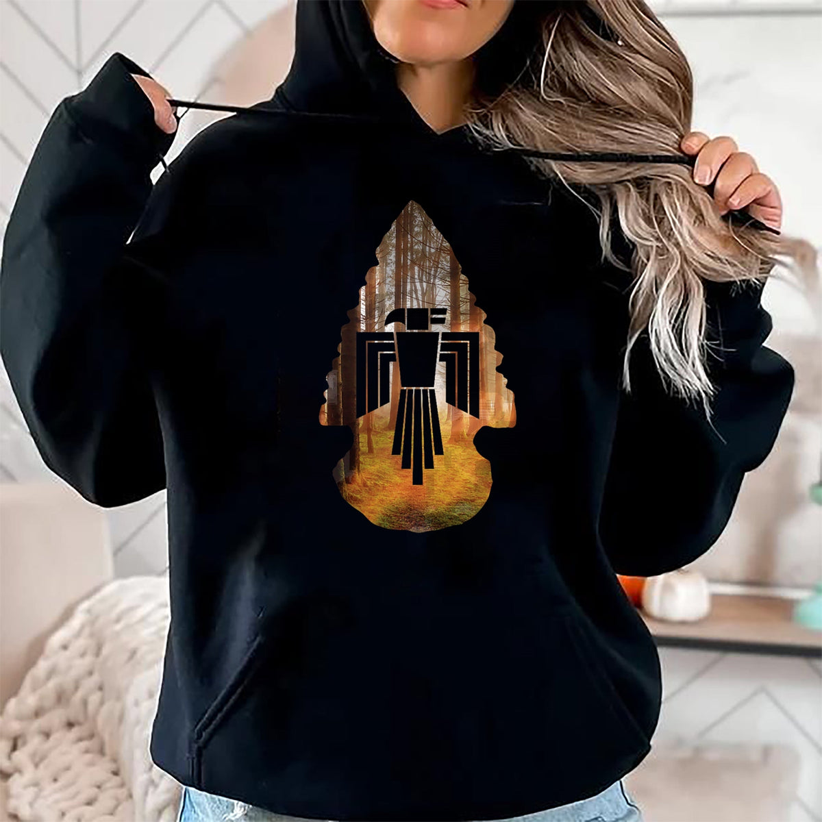 Native American T-Shirts, Vintage Native American Unisex T-Shirt/Hoodie/Sweatshirt HLT00 - Native Arrowhead Eagle American T