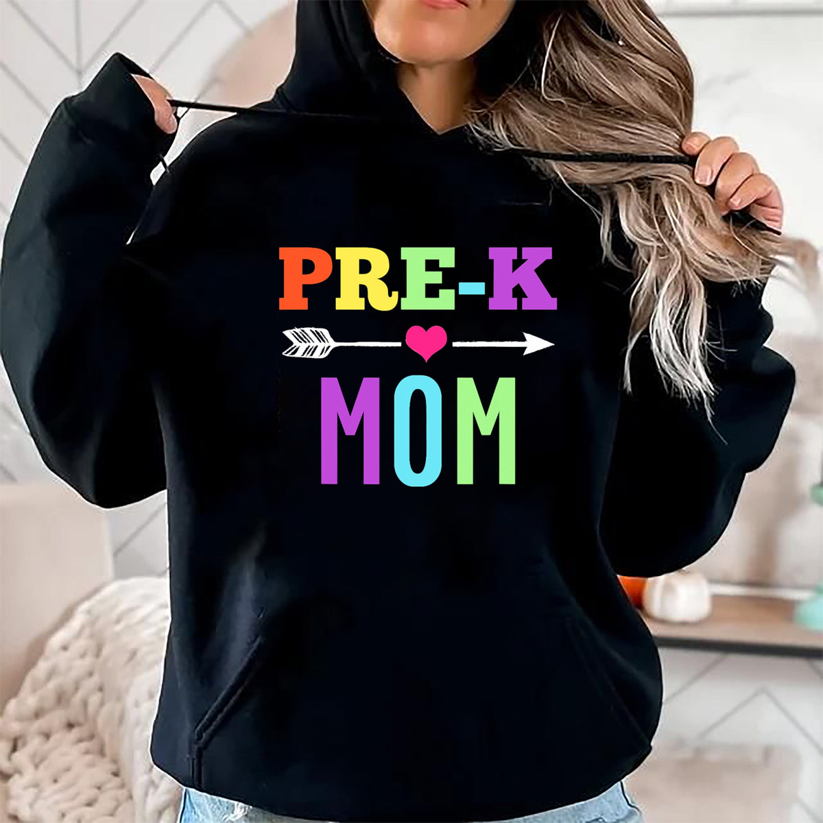 Gift for Mom Shirt, Funny Mom Unisex T-Shirt/Hoodie/Sweatshirt HLT00 - Pre K Mom TShirt - Awesome Back To School Mother Tee T-Shirt