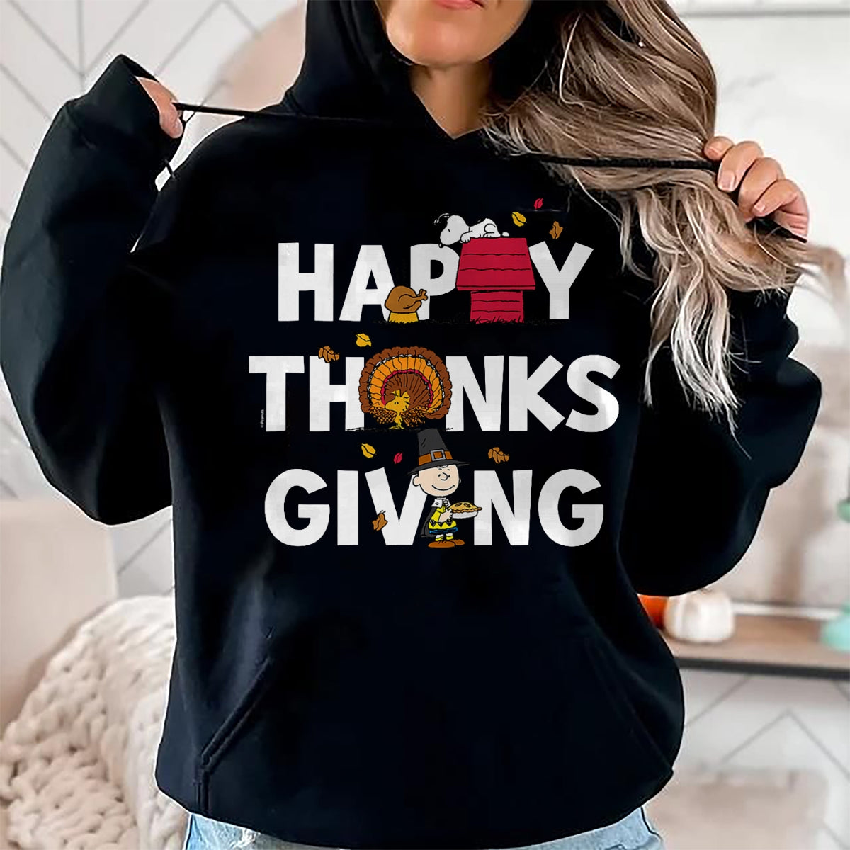 Best Thanksgiving Family Shirt , Funny Thanksgiving UnisexT-Shirt/Hoodie/Sweatshirt HLT00 - Peanuts - Happy Thanksgiving Icons T-Shirt