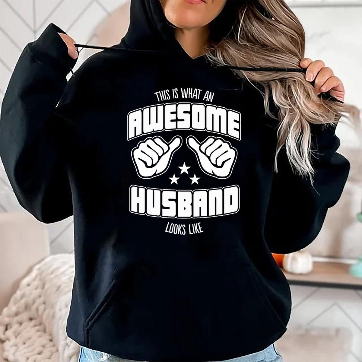 Best Wife Shirt, Wife and Husband Unisex T-Shirt/Hoodie/Sweatshirt HLT00 - This is What an Awesome Husband Looks Like T-Shirt Men Tee