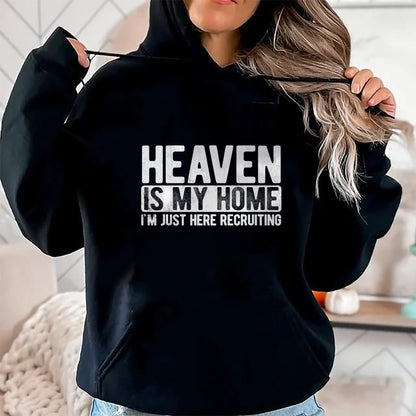 Christian Tee, Christian Faith Unisex T-Shirt/Hoodie/Sweatshirt HLT00 - Heaven Is My Home Christian Religious Jesus T-Shirt (1)