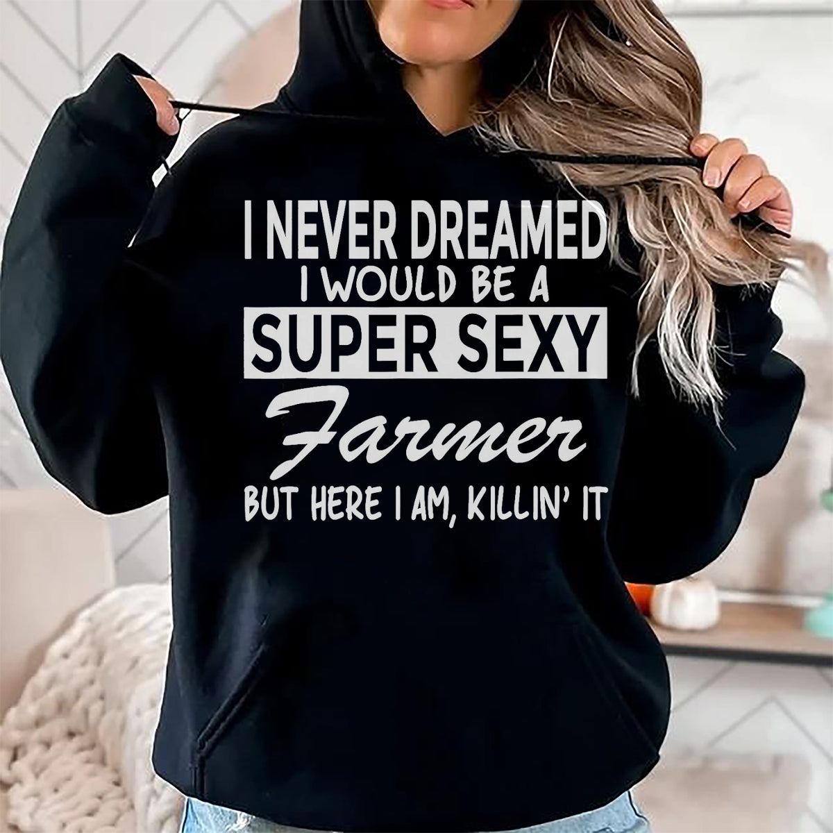 Best Farmer Life Shirt, Funny Farmer UnisexT-Shirt/Hoodie/Sweatshirt HLT00 - Super Sexy Farmer Funny Farm T-Shirt T-Shirt, Men, Black, 3X-Large