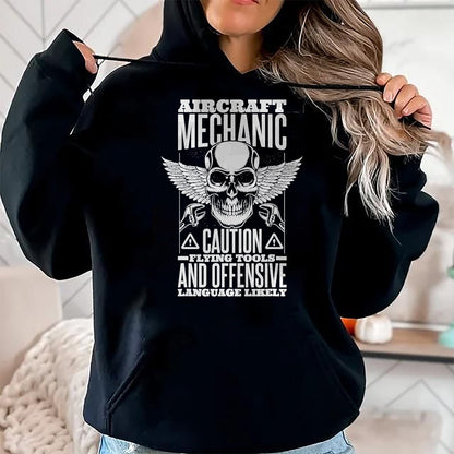 Best Mechanic Life Shirt, Funny Mechanic UnisexT-Shirt/Hoodie/Sweatshirt HLT00 - Aircraft Mechanic Flying Tools and Offensive Language, Plane T-Shirt