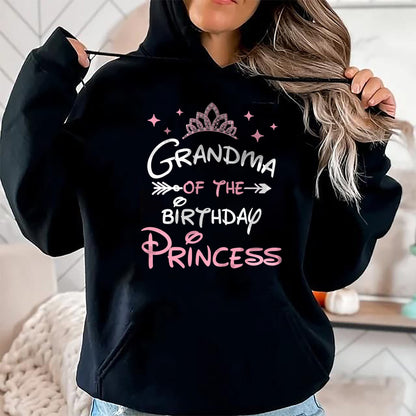 Best Grandma Shirt, Proud Grandma Unisex T-Shirt/Hoodie/Sweatshirt HLT00 - Grandma Of The Birthday Princess Toddler Kid Girl Family T-Shirt