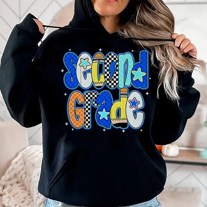 Best Student Shirt, Funny Back To School UnisexT-Shirt/Hoodie/Sweatshirt HLT00 - Back to School Hello Second Grade Team 2nd Grade Boy Girl T-Shirt