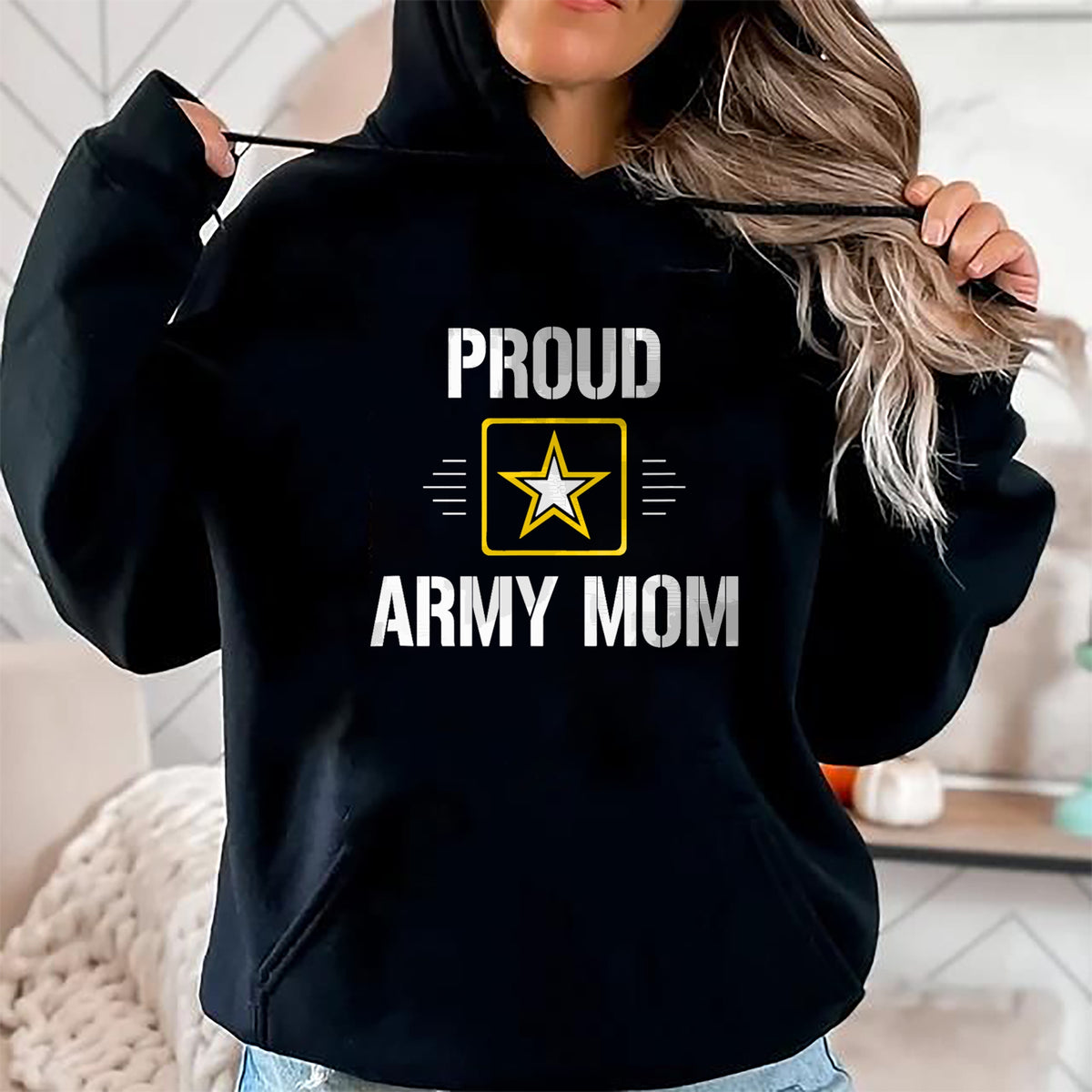 Gift for Mom Shirt, Funny Mom Unisex T-Shirt/Hoodie/Sweatshirt HLT00 - Proud Army Mom - T-Shirt