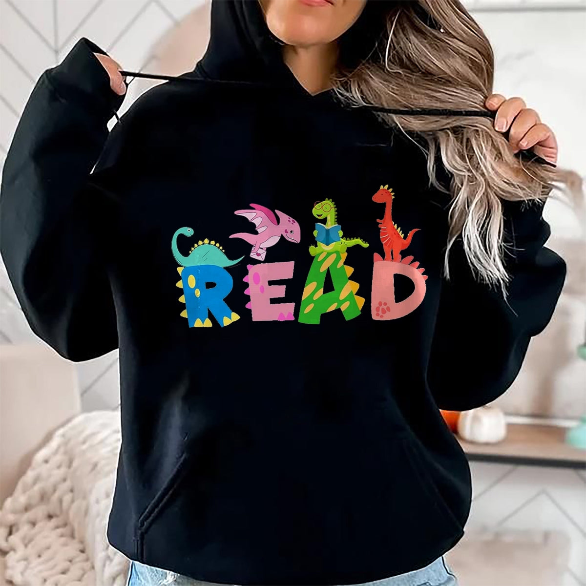Best Dinosaur Lover Shirt, Funny Dinosaur UnisexT-Shirt/Hoodie/Sweatshirt HLT00 - Funny Reading Dinosaur T rex Dino Book Lover T-Shirt, Men, Black, 3X-Large