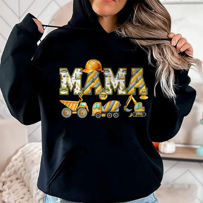 Best Thanksgiving Family Shirt , Funny Thanksgiving UnisexT-Shirt/Hoodie/Sweatshirt HLT00 - Funny Mama Construction Excavator Tee Matching Family Birthday Party T Shirts