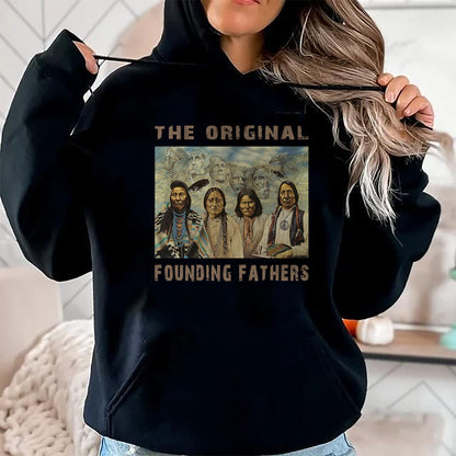 Native American T-Shirts, Vintage Native American Unisex T-Shirt/Hoodie/Sweatshirt HLT00 - Native American Original Founding Fathers