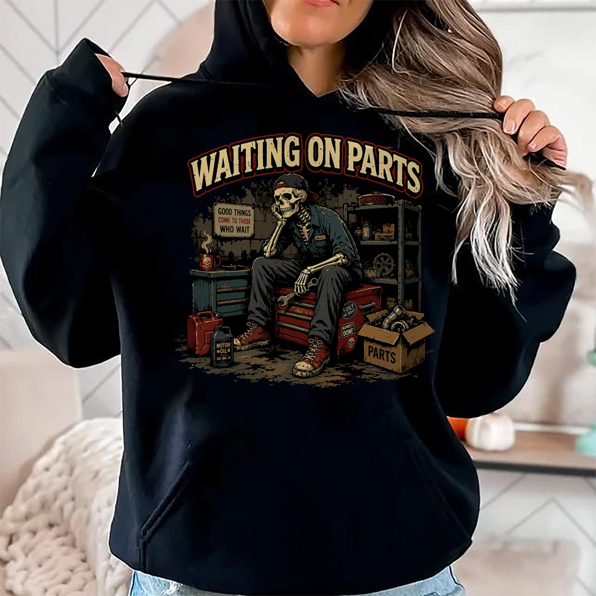 Best Mechanic Life Shirt, Funny Mechanic UnisexT-Shirt/Hoodie/Sweatshirt HLT00 - Waiting On Parts Tee Car Technician Men Auto Repair Mechanic T-Shirt