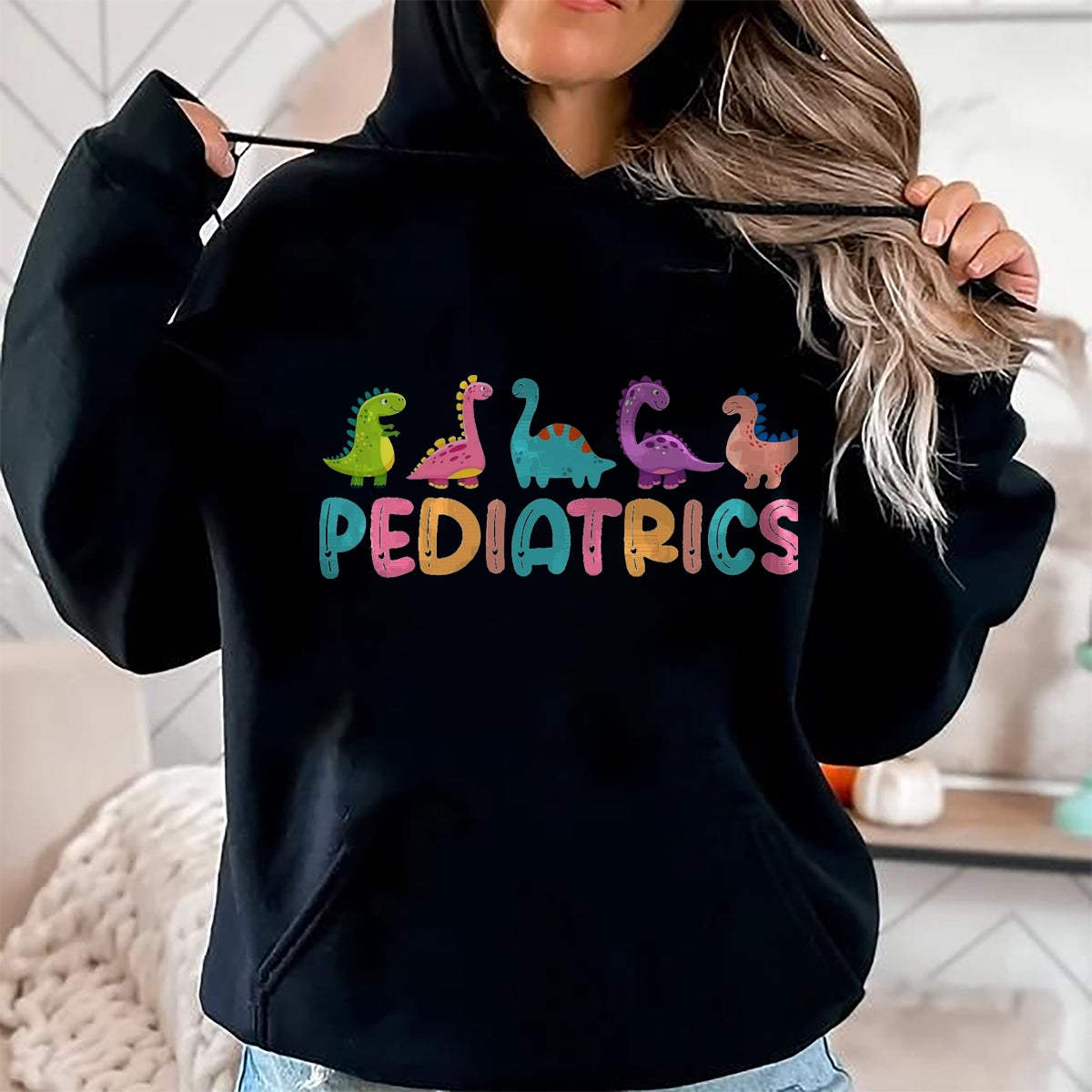 Best Doctor Shirt, Funny Doctor UnisexT-Shirt/Hoodie/Sweatshirt HLT00 - Pediatrics Dinosaurs Peds Nurse Crew Appreciation Pediatric T-Shirt, Men, Black, 3X-Large
