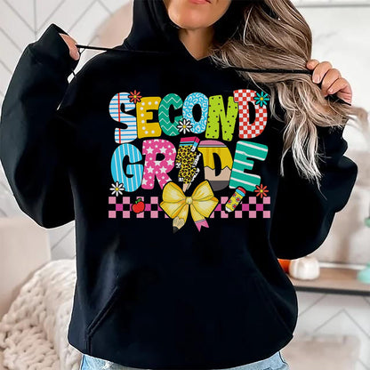 Best Student Shirt, Funny Back To School UnisexT-Shirt/Hoodie/Sweatshirt HLT00 - 2nd Grade For Girls Boy Teacher Second Grade Back to School T-Shirt