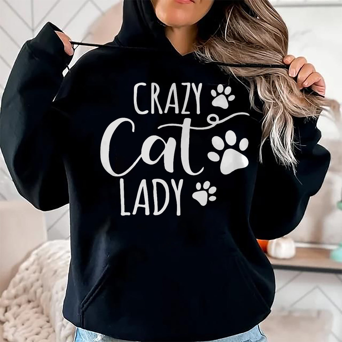 Cat Love Shirt, Funny Cat Lover Gift UnisexT-Shirt/Hoodie/Sweatshirt HLT00 - Crazy Cat Lady Funny Cat Meow for Men Women Love cat T-Shirt