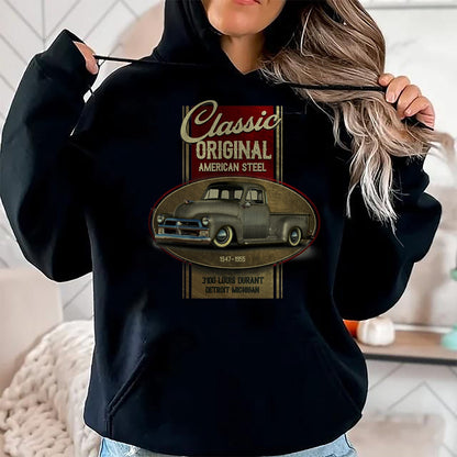 Best Thanksgiving Family Shirt , Funny Thanksgiving UnisexT-Shirt/Hoodie/Sweatshirt HLT00 - Vintage Classic Original American Old Pickup Truck 1940s Car T-Shirt