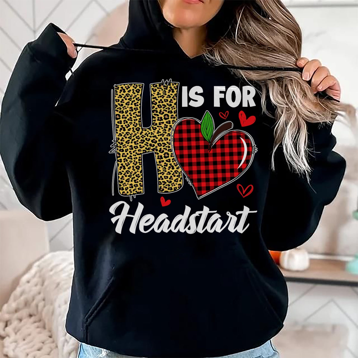 Best Student Shirt, Funny Back To School UnisexT-Shirt/Hoodie/Sweatshirt HLT00 - H Is For Headstart Head Start Teacher Leopard Back To School T-Shirt