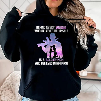 Gift for Mom Shirt, Funny Mom Unisex T-Shirt/Hoodie/Sweatshirt HLT00 - Proud Army Mom of Every Soldier Hero T-Shirt
