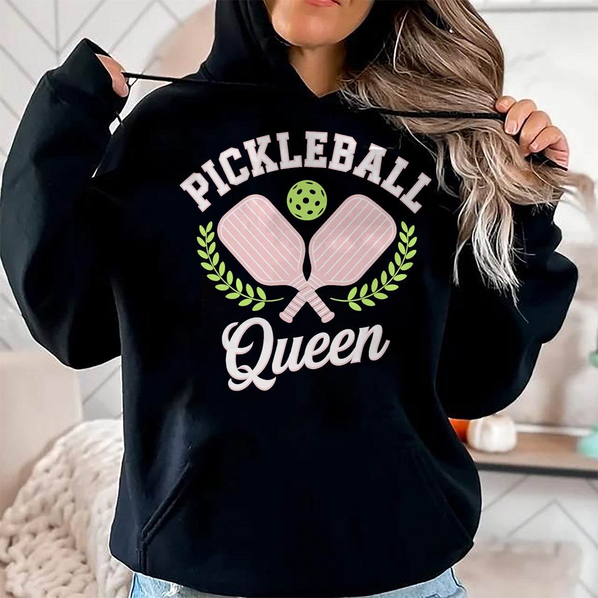 Funny Pickleball Shirt, Pickleball Lover Unisex T-Shirt/Hoodie/Sweatshirt HLT00 - Pickleball Queen Funny Pickleball Player T-Shirt