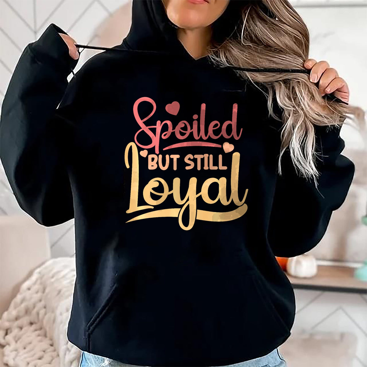 Best Wife Shirt, Wife and Husband Unisex T-Shirt/Hoodie/Sweatshirt HLT00 - Gift for wife T shirt, spoiled wife   Spoiled Wife Spoiled But Still Loyal Premium T-Shirt (2)