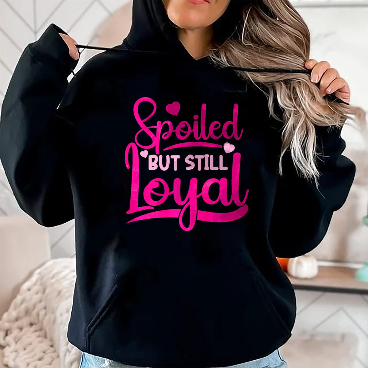 Best Wife Shirt, Wife and Husband Unisex T-Shirt/Hoodie/Sweatshirt HLT00 - Gift for wife T shirt, spoiled wife   Spoiled Wife Spoiled But Still Loyal Premium T-Shirt (3)
