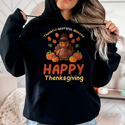Best Thanksgiving Family Shirt , Funny Thanksgiving UnisexT-Shirt/Hoodie/Sweatshirt HLT00 - Happy Thanksgiving Turkey Coquette Thankful Fall Women Girl T-Shirt