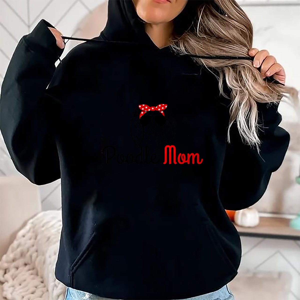 Dog Love Shirt, Dog Lover Gift T-Shirt/Hoodie/Sweatshirt HLT00 - Poodle Mom Vintage Funny Cute Dog Poodle Mom T-Shirt